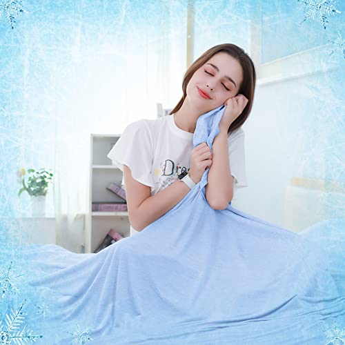 Cooling Blanket, Summer Blanket, Cooling Throw Blanket with Double Sided Cooling Fabric, Cooling Blanket for hot Sleepers Queen Size 87" x 79"