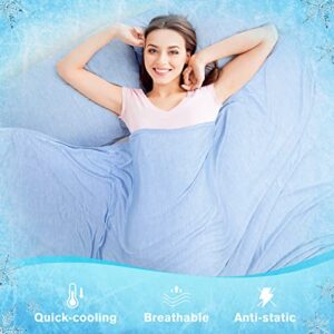 Cooling Blanket, Summer Blanket, Cooling Throw Blanket with Double Sided Cooling Fabric, Cooling Blanket for hot Sleepers Queen Size 87" x 79"