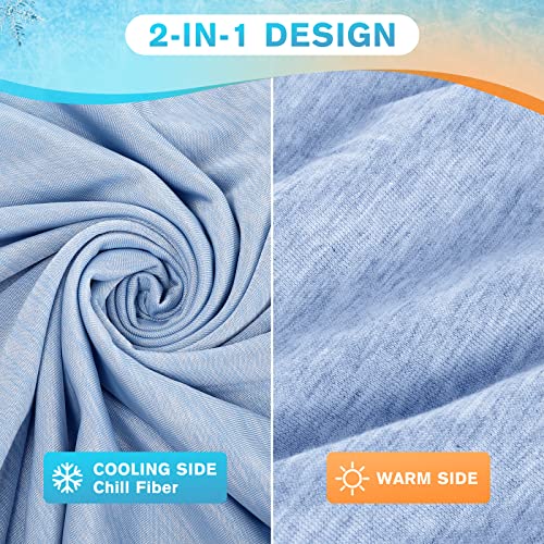 Cooling Blanket, Summer Blanket, Cooling Throw Blanket with Double Sided Cooling Fabric, Cooling Blanket for hot Sleepers Queen Size 87" x 79"