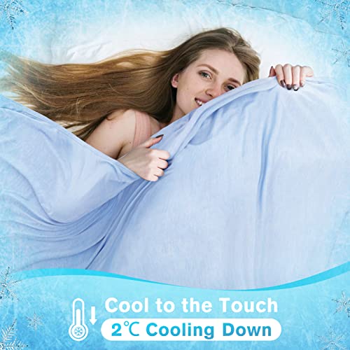 Cooling Blanket, Summer Blanket, Cooling Throw Blanket with Double Sided Cooling Fabric, Cooling Blanket for hot Sleepers Queen Size 87" x 79"