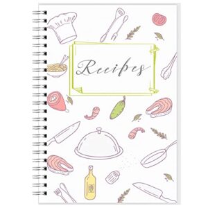 PECULA Recipe Book, 5.6"x 8.2" Recipe Book To Write In Your Own Recipes, Blank Recipe Book, Recipe Notebook, Recipe Journal Hold 170 Recipes