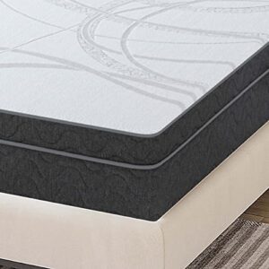 UMATRU Full Mattress, 10 Inch Cooling Gel Memory Foam Tea Mattress, Individual Pocket Springs, Cooler Sleep with Pressure Relief and Support, Hybrid Top Mattress, CertiPUR-US Certified (Full)