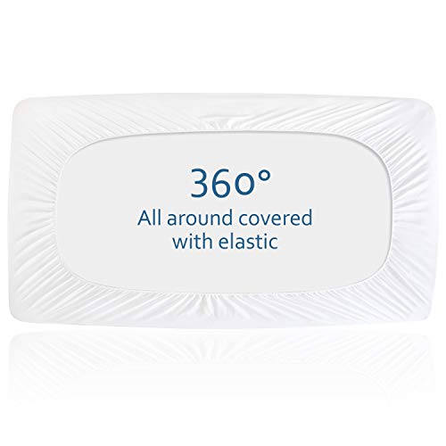 Mattress Protector Waterproof Twin Size, Breathable & Noiseless Twin Mattress Pad Cover Quilted Fitted with Deep Pocket up to 14" Depth