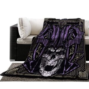dungeons & dragons player's guide fleece throw blanket - 45 x 60 inches | premium quality lightweight blanket | anime-based design - cozy, soft, and warm for gaming nights and beyond