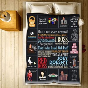 Taka Deal Personalised Friends Blanket Tv Show. Fleece Throw Friends Blanket with Dialogues for Friends Merchandise Fan. Best Gift for Christmas & Birthday. (Friends Blanket 2, 60" X 80")