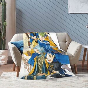 Anime Ascendance of A Bookworm Blanket Ultra Soft Flannel Throw Blanket Warm Bedding Sofa Travel for All Season 50"X40"