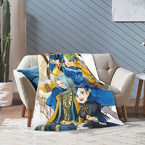 Anime Ascendance of A Bookworm Blanket Ultra Soft Flannel Throw Blanket Warm Bedding Sofa Travel for All Season 50"X40"