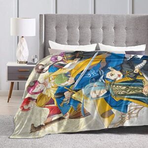 Anime Ascendance of A Bookworm Blanket Ultra Soft Flannel Throw Blanket Warm Bedding Sofa Travel for All Season 50"X40"