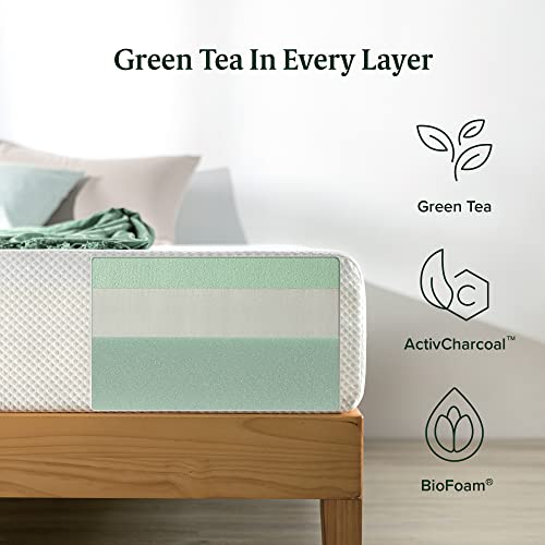 ZINUS 10 Inch Green Tea Aspire Memory Foam Mattress / CertiPUR-US Certified / Bed-in-a-Box / Pressure Relieving / Made in USA, Queen