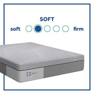 Sealy Posturepedic 13" Soft Memory Foam Mattress with Cooling Cover Technology, Adaptive Memory Foam Mattress for Pressure Relief, Queen