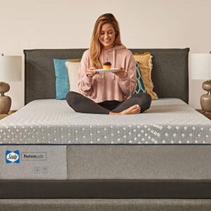 Sealy Posturepedic 13" Soft Memory Foam Mattress with Cooling Cover Technology, Adaptive Memory Foam Mattress for Pressure Relief, Queen