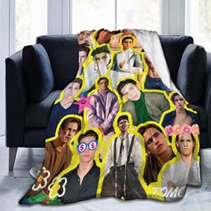 blanket tanner buchanan soft and comfortable warm fleece blanket for sofa,office bed car camp couch cozy plush throw blankets beach blankets