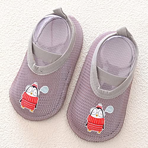 Lykmera Animal Kids Boys Girls Socks Barefoot Shoes Socks Non Slip Floor Cartoon Pattern Mesh Infant Shoes Toddler Girl Shoes 6 (Khaki, 2-3 Years)