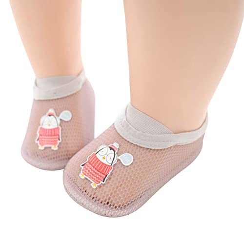 Lykmera Animal Kids Boys Girls Socks Barefoot Shoes Socks Non Slip Floor Cartoon Pattern Mesh Infant Shoes Toddler Girl Shoes 6 (Khaki, 2-3 Years)