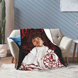 Jack Rapper Harlow Band Throw Blanket Soft Cozy Flannel Blankets Decor for Bed Couch Living Room Travel Outdoor 50"X40"