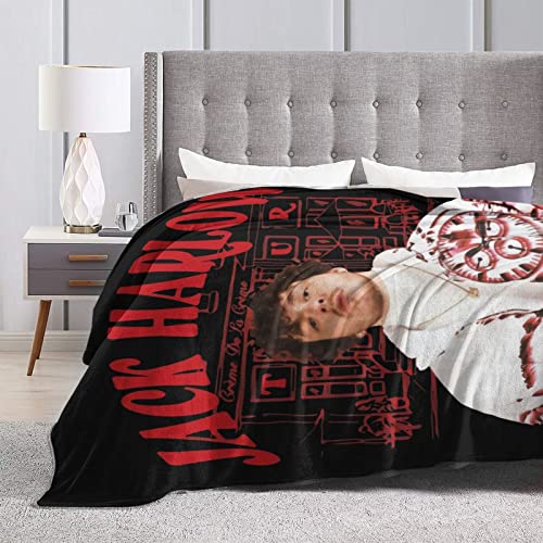 Jack Rapper Harlow Band Throw Blanket Soft Cozy Flannel Blankets Decor for Bed Couch Living Room Travel Outdoor 50"X40"