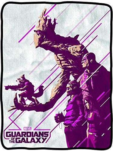 Classic Imports Guardians of The Galaxy Purple Group Fleece Throw Blanket