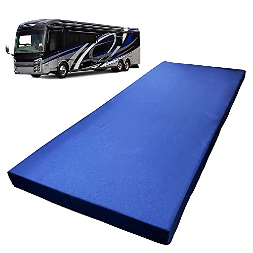 Foamma 4” x 30” x 72” Water Resistant Memory Foam RV Bunk Mattress, Firm High Density Foam Base, Comfortable and Durable Polyester Cover, Truck, Camper, Travel Trailer, Made in USA!