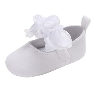 children baby casual shoes floor sports shoes flat soles lightweight comfortable solid hook loop flowers shoes (wh1, 6-12 months)