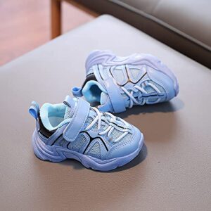 Lykmera Toddler Shoes Running Casual Kids Baby Mesh Sport Boys Girls Baby Shoes Toddler Kids Sports Shoes Walking Shoes (Blue, 15-18Months)