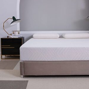 mlily green tea 8" memory foam mattress | cooling gel infused for cool sleep | 10 year warranty | certipur-us certified | bed in box | made 100% in usa | medium firm | full size,grntea8-f