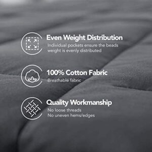 Deconovo Weighted Blanket 100% Cotton Heavy Blanket Filled with Glass Beads (60 x 80 inch | 15 lbs)