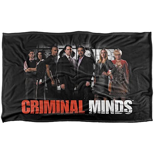 Criminal Minds The Brain Trust Officially Licensed Silky Touch Super Soft Throw Blanket 36" x 58"