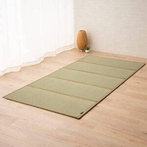 emoor japanese traditional tatami mat twin-xl, natural (undyed), made in japan tatami floor mats