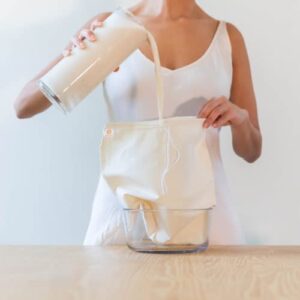 Nut Milk Bags - Organic Cotton - Not Cheesecloth - Pro Quality Unbleached 12"x12" 2 Pack - Perfect Size Mesh Strainer for Almond Milk-Cheese-Tea-Yogurt-Juices-Soups- Reusable Washable