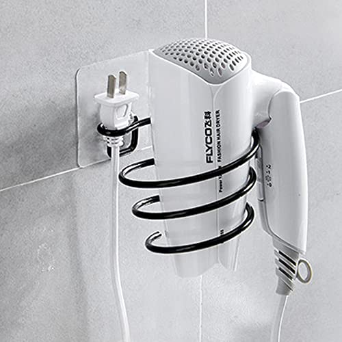 Hair Dryer Holder Bathroom Organizer - No Drilling Blow Dryer Holder - Hair Dryer Holder Wall Mounted, Hair Dryer Stand Bathroom Cabinet Organizer, Bathroom Organizer Under Sink, Curling Iron Holder