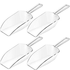 shappy 4 pieces multi-purpose kitchen scoops ice scoop bath scoops, food candy sugar scoop for kitchen bar party wedding (7.5 inch long)