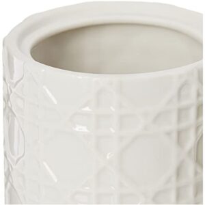 Kassatex ARN-CJ Rattan Cotton Jar , White