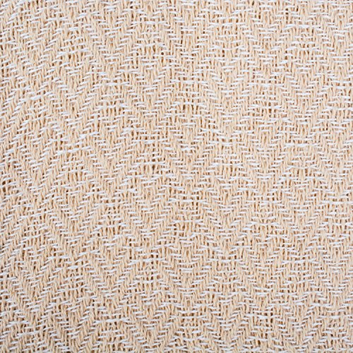 DII Diamond Throw Collection Cotton Woven, 50x60, White