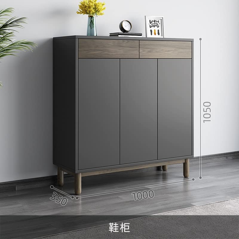 JYDQM Nordic Wooden Simple Shoe Cabinets Thin Design Entrance Vertical Wooden Shoe Home Furniture