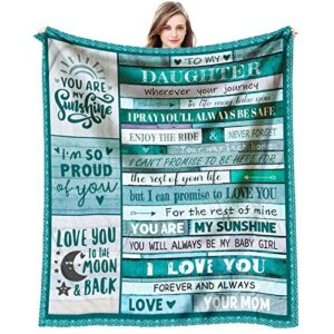 jnufoju gifts for daughter - daughter gift from mom - mothers day daughter gifts from mother - birthday gifts for daughter adult - daughter birthday gifts ideas - throw blanket 60 x 50 inch