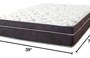 Treaton, 12-Inch Euro Top Firm Foam Encased Mattress/Orthopedic Support for A Restful Night, Twin