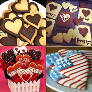 BakingWorld Heart Cookie Cutter Set,9 Piece Heart Shapes Stainless Steel Cookie Cutters Mold for Cakes Biscuits and Sandwiches,0.98"/1.45"/1.57"/1.96"/2.04"/2.32"/2.75"/3.18"/3.74" Assorted Sizes