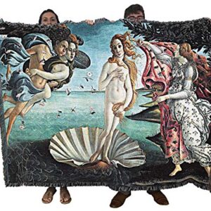 Pure Country Weavers Birth of Venus Blanket by Sandro Botticelli - Fine Art Gift Tapestry Throw Woven from Cotton - Made in The USA (72x54)