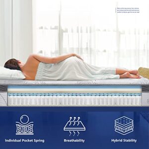 Oleesleep 13" Box Top Hybrid Gel Infused Mattress, Full