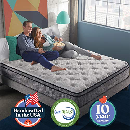 EARLY BIRD Fusion 12 Inch Hybrid Mattress, Queen, Supportive Memory Foam Comfort