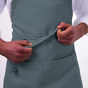 Chef Works Unisex Butcher Kitchen-aprons, Gray