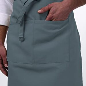 Chef Works Unisex Butcher Kitchen-aprons, Gray