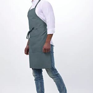 Chef Works Unisex Butcher Kitchen-aprons, Gray