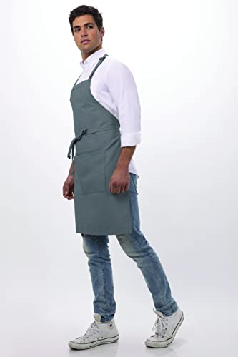 Chef Works Unisex Butcher Kitchen-aprons, Gray