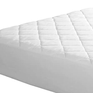 Zoyer Quilted Mattress Pad - Quilted Mattress Cover Deep Pocket Stretches Up to 16 Inches Deep, Fitted Sheet Mattress Topper - Twin