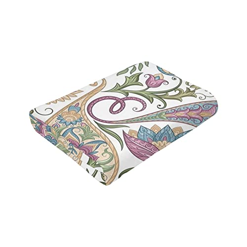 Paisley Fleece Blanket Throw Blanket, Ultra-Soft Cozy Micro Fleece Blanket for Sofa, Couch, Bed, Camping, Travel, & Car Use-All Seasons Suitable50 X40