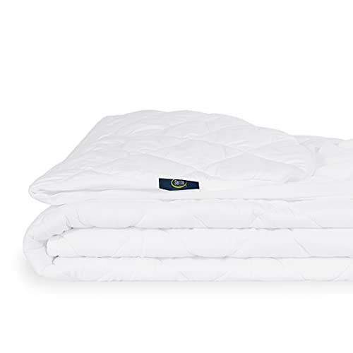 SERTA Power Clean Quilted Soft Waterproof Mattress Pad Protector with 15" Deep Pocket, Twin XL, White