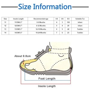 Lykmera Autumn Spring Comfortable Baby Toddler Shoes Cartoon Fruit Pattern Pineapple Mesh Breathable Floor Sports Shoes (Coffee, 6-12 Months)