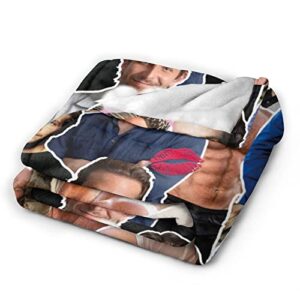 Blanket Bradley Cooper Soft and Comfortable Warm Fleece Blanket for Sofa,Office Bed car Camp Couch Cozy Plush Throw Blankets Beach Blankets