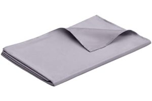 5 stars united weighted blanket cover – 41”x60”, grey, bamboo dual-sided - removable duvet cover only